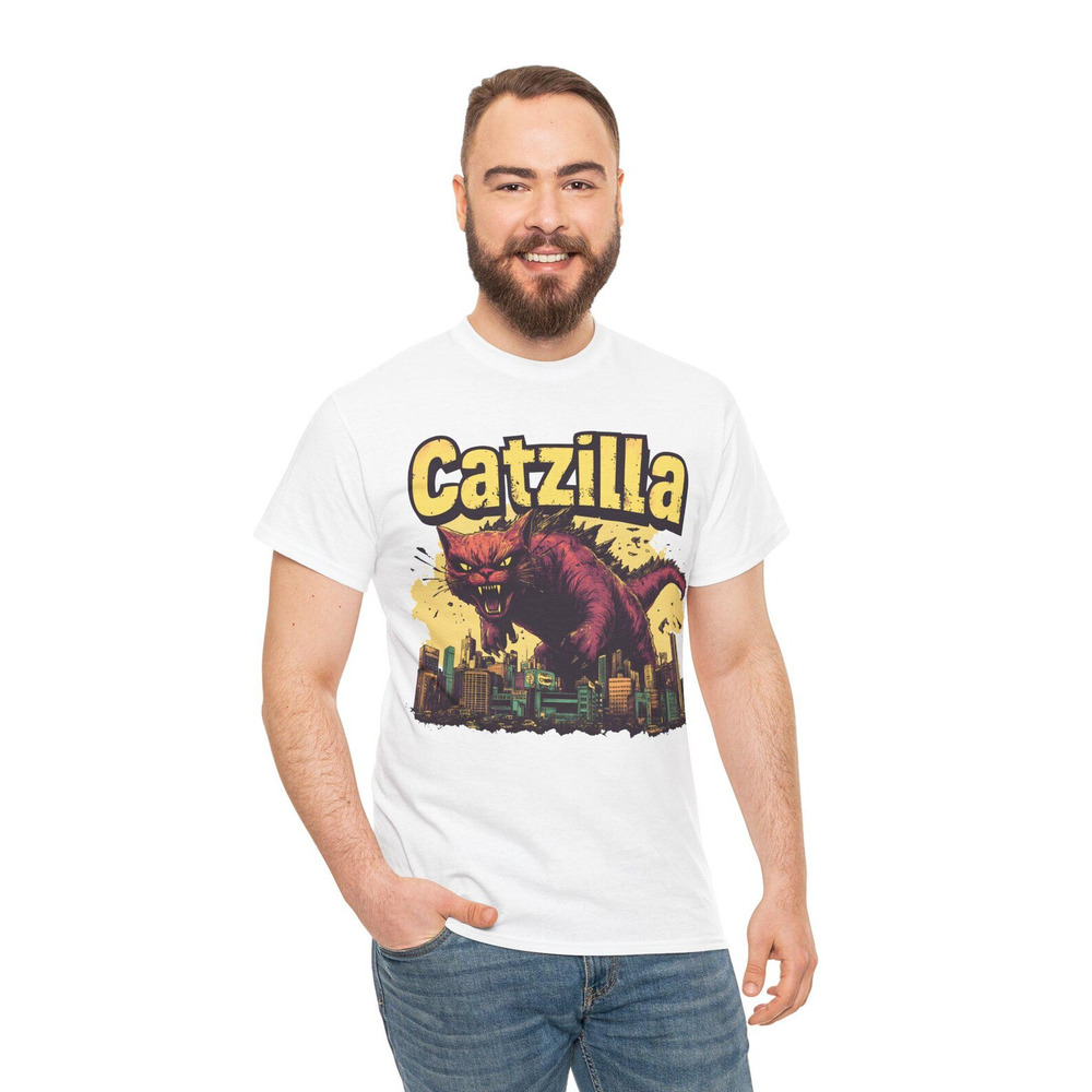 Catzilla T Shirt Funny Cat T Shirt